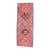 1970s Vintage Handmade Wool Cotton Pink Runner Rug For Sale
