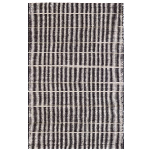 Contemporary Bunny Williams for Dash & Albert Samson Black Indoor/Outdoor Rug, 8' 6" x 11' 6" For Sale - Image 3 of 3