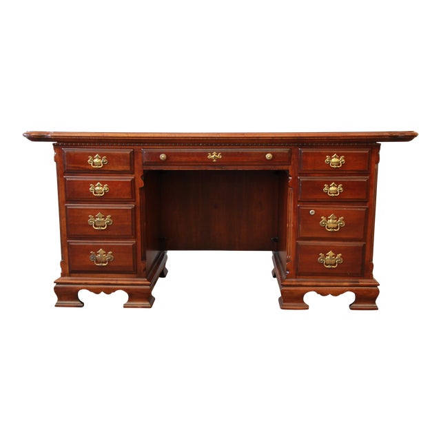 Lexington Furniture Cherry Wood Executive Desk Chairish