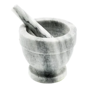 Vintage Solid, Heavy Marble Mortar and Pestle Set