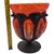 1920s Art Deco Charles Schneider Mottled Art Glass Compote in Wrought Iron Mount - 8" For Sale - Image 9 of 10