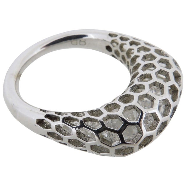 2010s Islet Ring with Square Top by Doug Bucci, 2015 Size 8.5 For Sale - Image 5 of 5