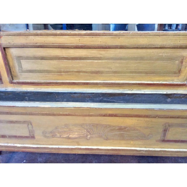 Gold Early 1900s French Art Deco Gold Gilt Hall Mirror Jardinere For Sale - Image 8 of 12