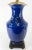 Late 20th Century 20th Century Chinese Chinoiserie Dark Blue Table Lamp For Sale - Image 5 of 9