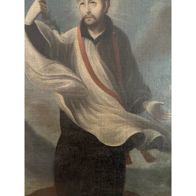 Spanish Colonial Saint Aloysius Gonzaga (San Luis Gonzaga), Possibly C. 1760 For Sale - Image 12 of 17