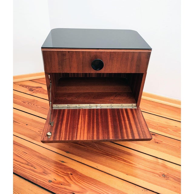 Brown Czechoslovakian Nightstands by J. Halabala for UP Závody, 1950s, Set of 3 For Sale - Image 8 of 17