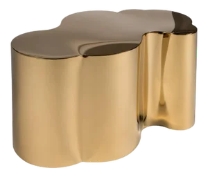 Abstract Modern Kate Gold Coffee Table