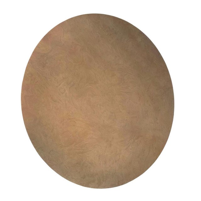 2000 - 2009 Vintage French Round Lacewood Salon Table by Jean-Rémy Couradette, 2001 For Sale - Image 5 of 7