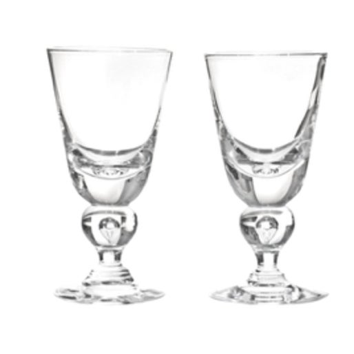 Rare opportunity to purchase a matched set of 7 Steuben Baluster Tear Drop Stem Goblets known as the #7877 baluster stem...