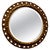 Carved Bevelled Gilt Round Wall Mirror, 1920 For Sale - Image 6 of 6