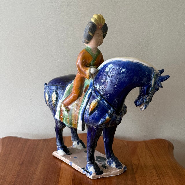 Large Tang Dynasty Style Horse With Rider For Sale - Image 10 of 15