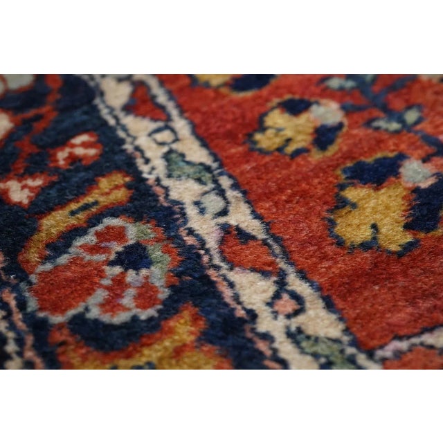 Antique Sarouk Rug 1'8'' x 2'6'' For Sale - Image 10 of 12