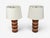 1970s Bernard Rooke, Brutalist Table Lamps, Beige Textured Ceramic, England - a Pair For Sale - Image 4 of 9