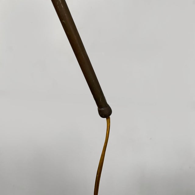 Mid-Century Modern Italian Adjustable Wall Lamp in Metal and Brass, 1950s For Sale - Image 16 of 18