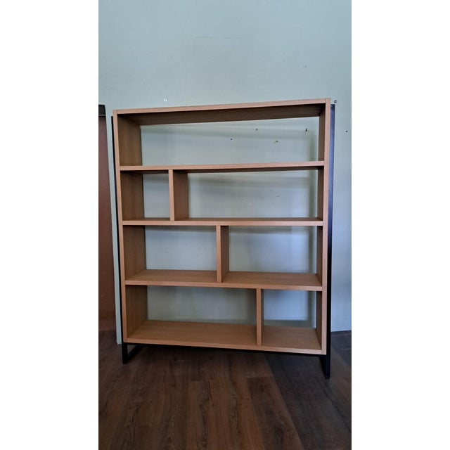 Vintage Wooden and Iron Bookcase Shelf, 2010s For Sale - Image 3 of 7