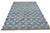 Not Yet Made - Made To Order Handwoven Cotton Area Rug, Grey, Sky Blue, Green and Cream Geometric Dhurrie - 9'x12' For Sale - Image 5 of 13