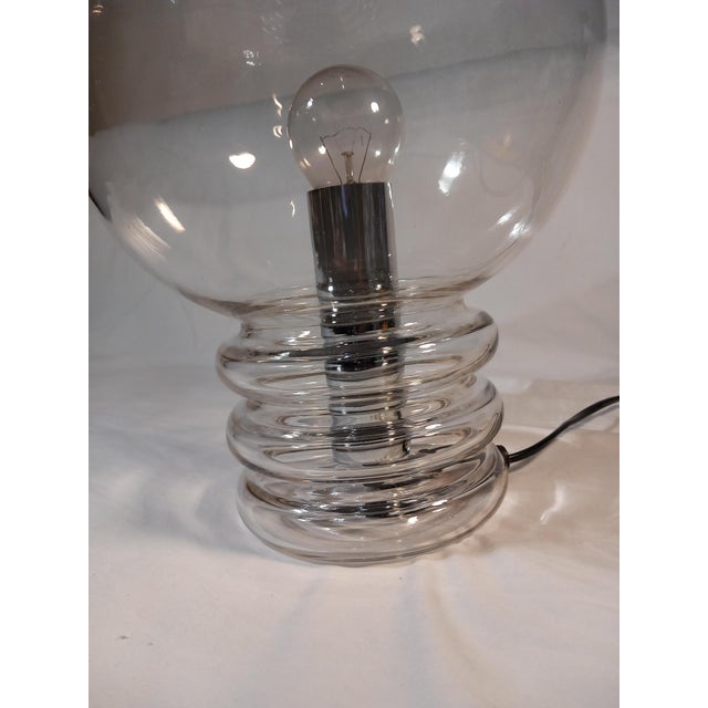Glass Bulb Moon Table Lamp by Heinrich Grartenbrink for Glashütte Limburg, 1970s For Sale - Image 7 of 12