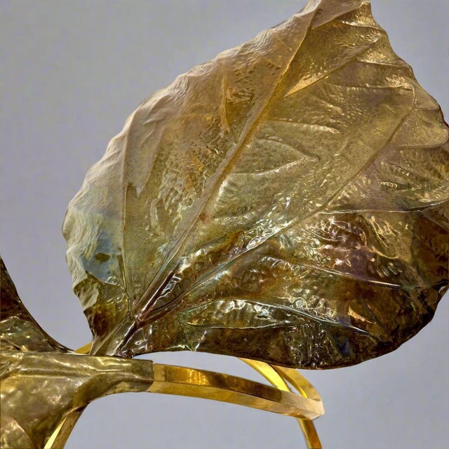 1970s Carlo Giorgi for Bottega Gadda 'Rabarbaro' Two-Leaf Table Lamp For Sale - Image 10 of 18