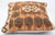 Tribal Arteverk Handwoven Afghan Kilim Lumbar Pillow — Orange & Brown Diamond Medallion For Sale - Image 3 of 3