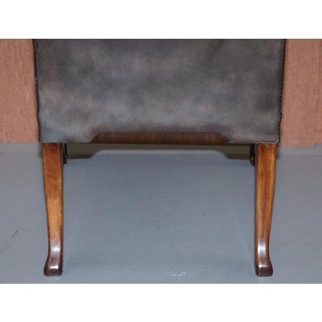 George II Gainsborough Carver Chesterfield Leather Armchair with Claw and Ball Feet For Sale - Image 18 of 18