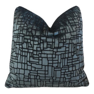 Modern Abstract Luxurious Velvet Feather/Down Pillow For Sale
