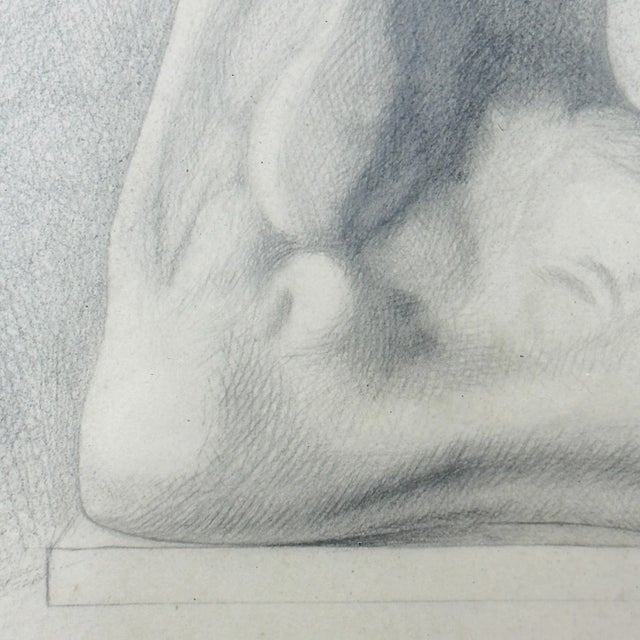 Paper F. Mucke, Pencil Drawing Feet, 1802, Pencil and Paper For Sale - Image 7 of 12