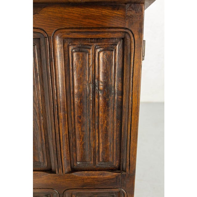 1960s Spanish Buffet in Oak and Wrought Iron, 1960 For Sale - Image 5 of 16