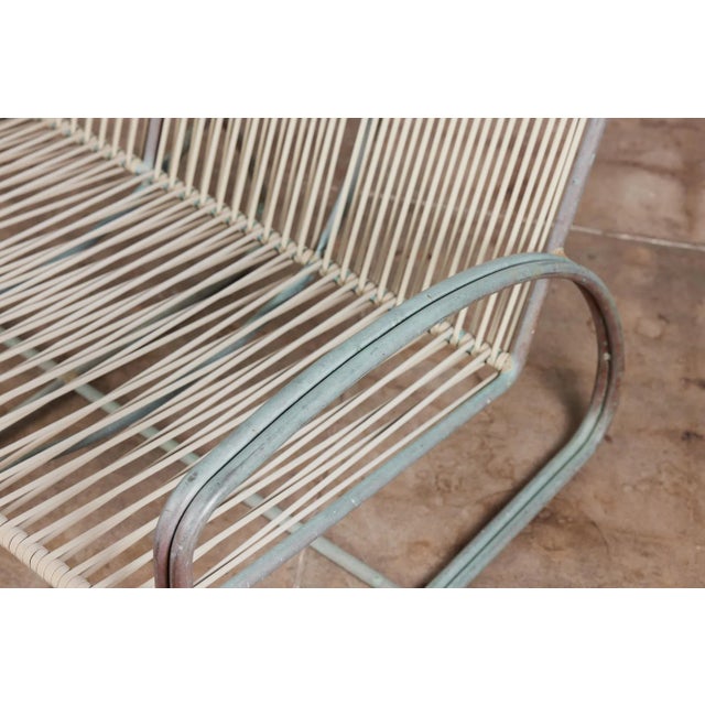 1960s Walter Lamb for Brown Jordan Bronze Patio Three Seater Sofa, Attributed For Sale - Image 10 of 13