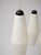 Contemporary Vintage Pendant Lamp in Matte White Glass with Black Shade, Set of 3 For Sale - Image 3 of 6