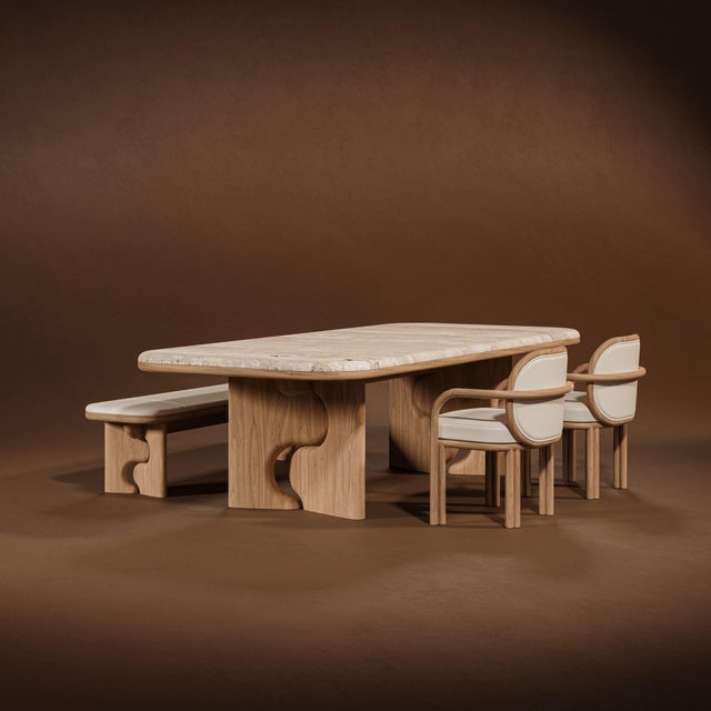 Portman Dining Set by Wood Tailors, Set of 3, in New conditions. Designed from 2000 Stamped by Maker