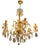 Italian Brass Crystal Chandelier, 1950s For Sale
