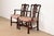 Baker Furniture Company Baker Furniture Style Georgian Carved Mahogany Armchairs, Pair For Sale - Image 4 of 11