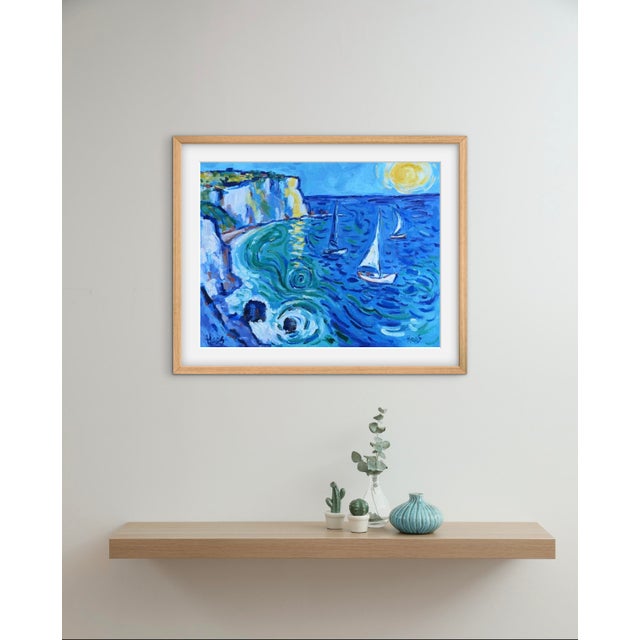Sail Away With Me - Modern Impressionist Oil Painting Seascape For Sale In Reno/Lake Tahoe - Image 6 of 8