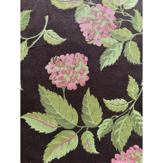 Brown Vintage Hydrangea Trail Brown Performance Fabric by Summer Classics For Sale - Image 8 of 10