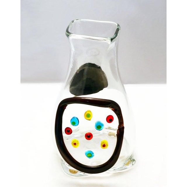 AVMazzega Vintage Primavera Vase by Fulvio Bianconi for Mazzega Murano, 1970s For Sale - Image 4 of 11