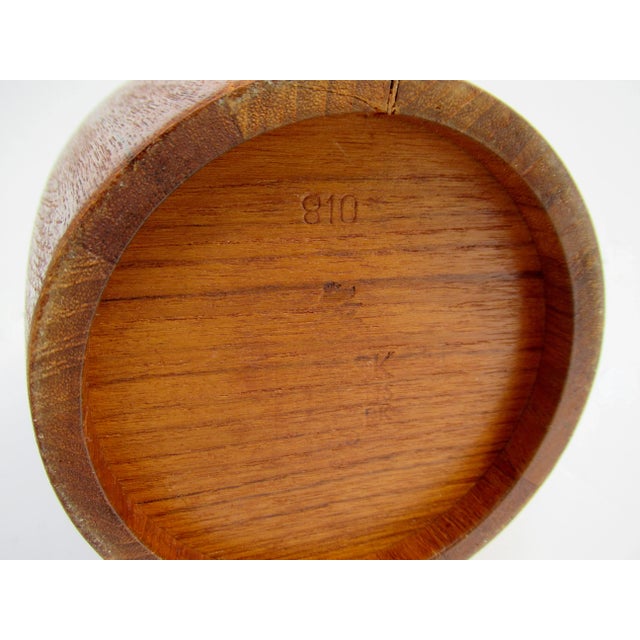 C.1970's Jens Quistgaard,(Design) for Dansk Design,(Denmark) Teak Lidded Ice Bucket For Sale - Image 11 of 12