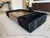 2020s Custom Holly Hunt “Oasis” Cocktail Ottoman in Walnut & Black Hair on Hide Leather For Sale - Image 5 of 11