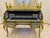 Metal 1960s Unique Louis XV Style Harlequin Roll-Top secretary Gilded French Baroque Writing Desk For Sale - Image 7 of 9
