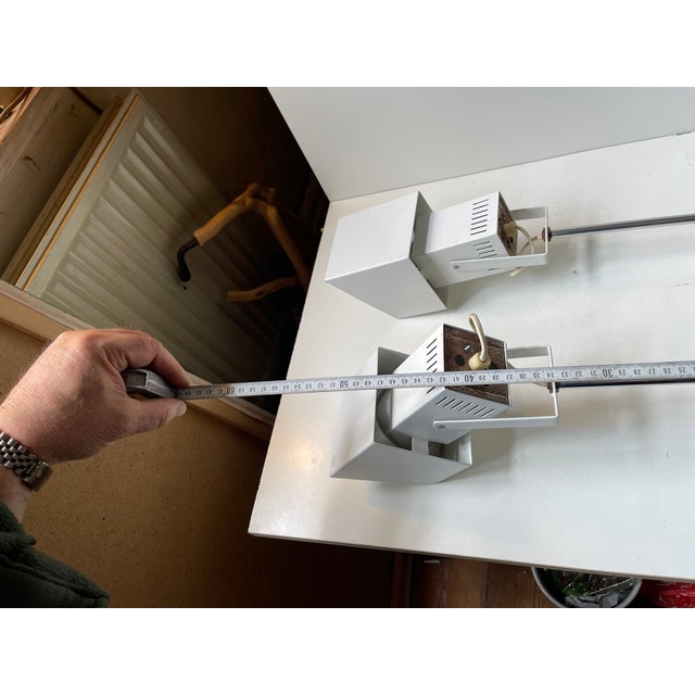 Metal Industrial Scandinavian Wall or Clamp Lamps by Davids Lampe, 1970s, Set of 2 For Sale - Image 7 of 11
