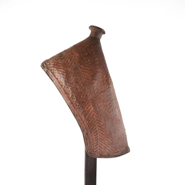 Early 20th Century Early 20th Century Tutsi Basketry Baby Hat Rwanda For Sale - Image 5 of 7