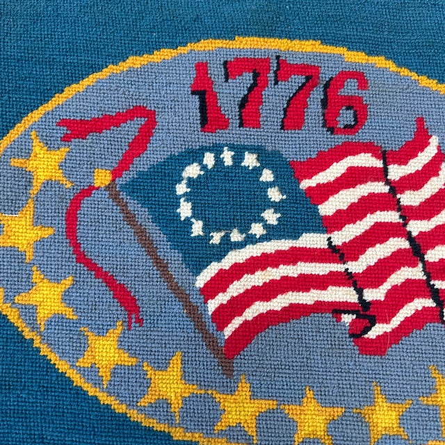 1970’s original bicentennial patriotic needlepoint. Measures about 15x11. Check out my shop Robins Egg Gallery for more.