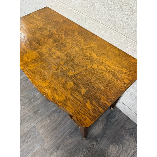 Antique Mission Arts and Crafts Tiger Oak Server Bureau Sideboard Buffet For Sale In Kansas City - Image 6 of 10