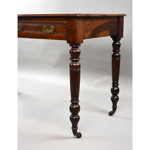 Edwardian Mahogany Writing Table, 1910 For Sale - Image 4 of 6