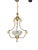 1920s Antique Victorian Brass Pendant Light with Opaline Glass Dome and Gold Tassels, England, 1920 For Sale - Image 5 of 7