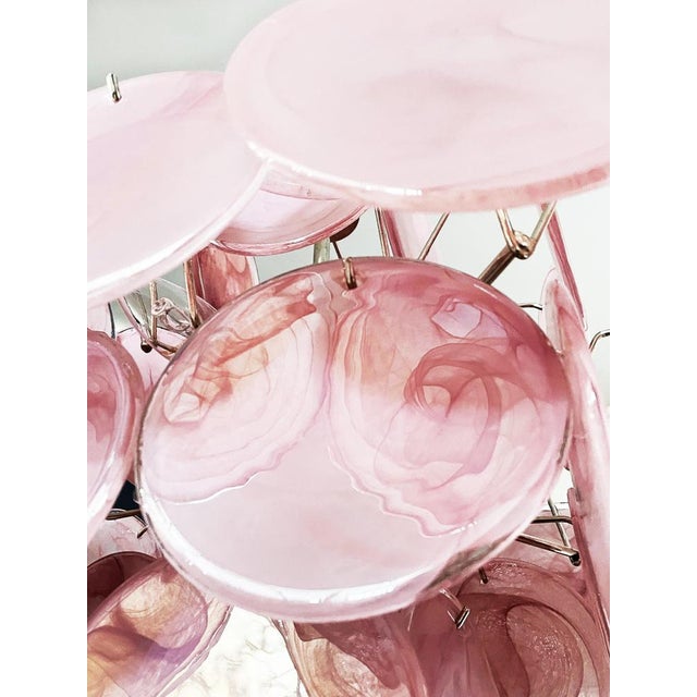 Vintage Italian Murano Chandelier in the style Vistosi For Sale - Image 12 of 18