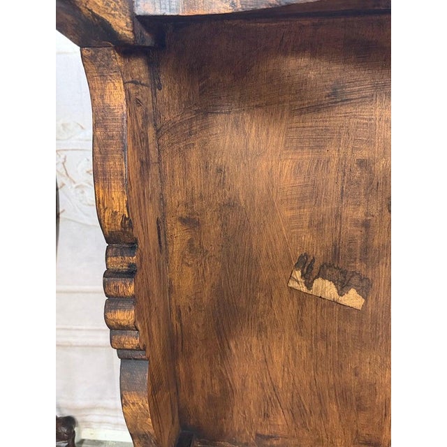 Pair of Louis XV Side Tables, Burl Walnut, Hand-Carved, Circa 1920s For Sale - Image 18 of 18