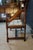 Vintage American Country Farmhouse Mahogany Settee Bench Needlepoint Seat For Sale - Image 13 of 17