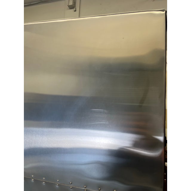 Metal Restoration Hardware “Aviator” Narrow Shelf For Sale - Image 7 of 9