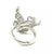 Carrera Y Carrera Diamond 18k White Gold Butterfly Ring, Size 6.5 For Sale In Miami - Image 6 of 9