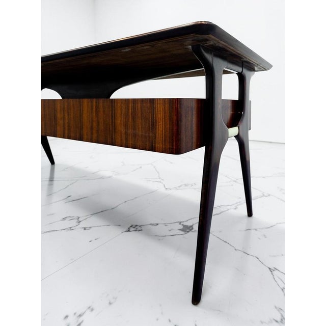 Mid-Century Modern Italian Executive Desk by Vittorio Dassi, 1956 For Sale - Image 6 of 18